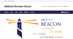 Desktop Screenshot of midlandchristianchurch.com