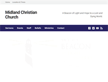 Tablet Screenshot of midlandchristianchurch.com
